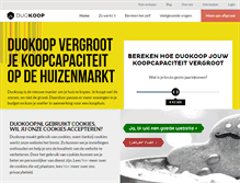 Tablet Screenshot of duokoop.nl